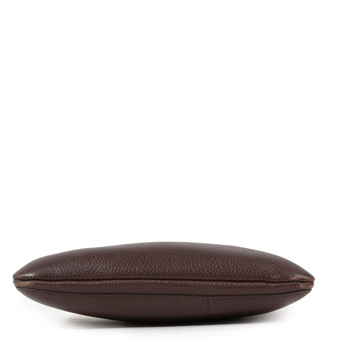 Buy an authentic second hand Delvaux Chocolat Brown Leather Pouch in very good condition at Labellov
