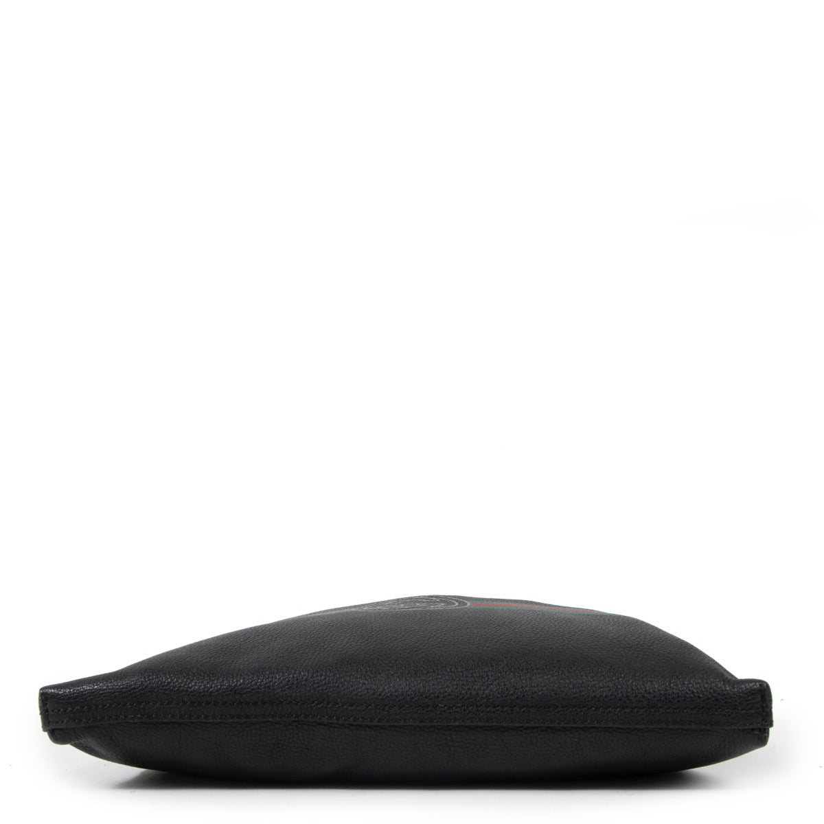 Buy an authentic second Gucci Black Print Leather Clutch in very good condition at Labellov