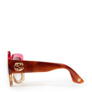 Buy an authentic second hand Gucci Multicolor Glitter Squared Sunglasses in very good condition at Labellov
