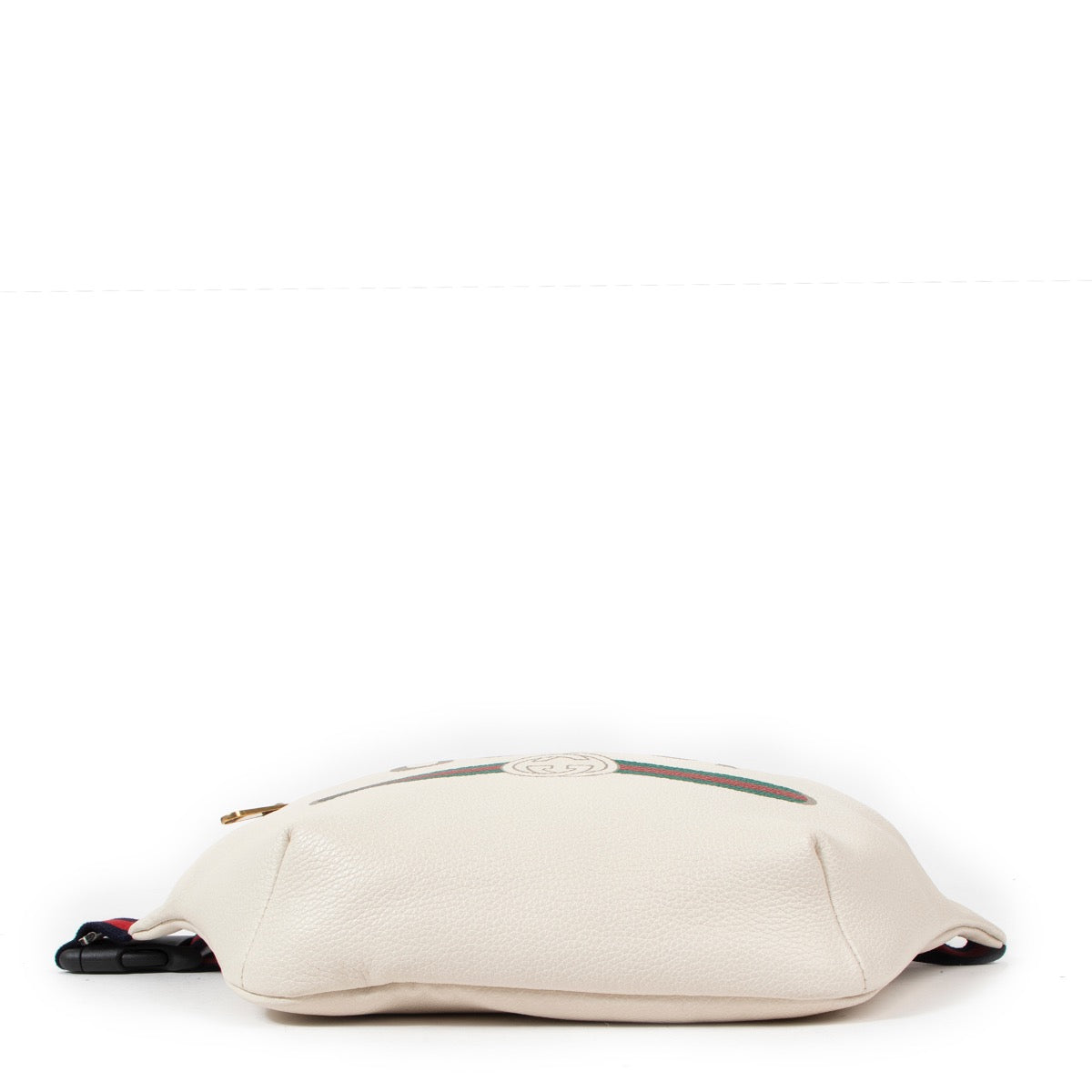 Buy an authentic second hand Gucci White Printed Leather Fanny Pack in very good condition at Labellov.