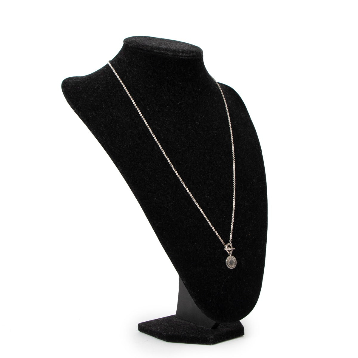Hermès Amulettes H Confettis Silver Pendant Necklace