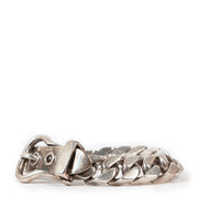Hermès Sterling Silver Curb Chain Link Bracelet