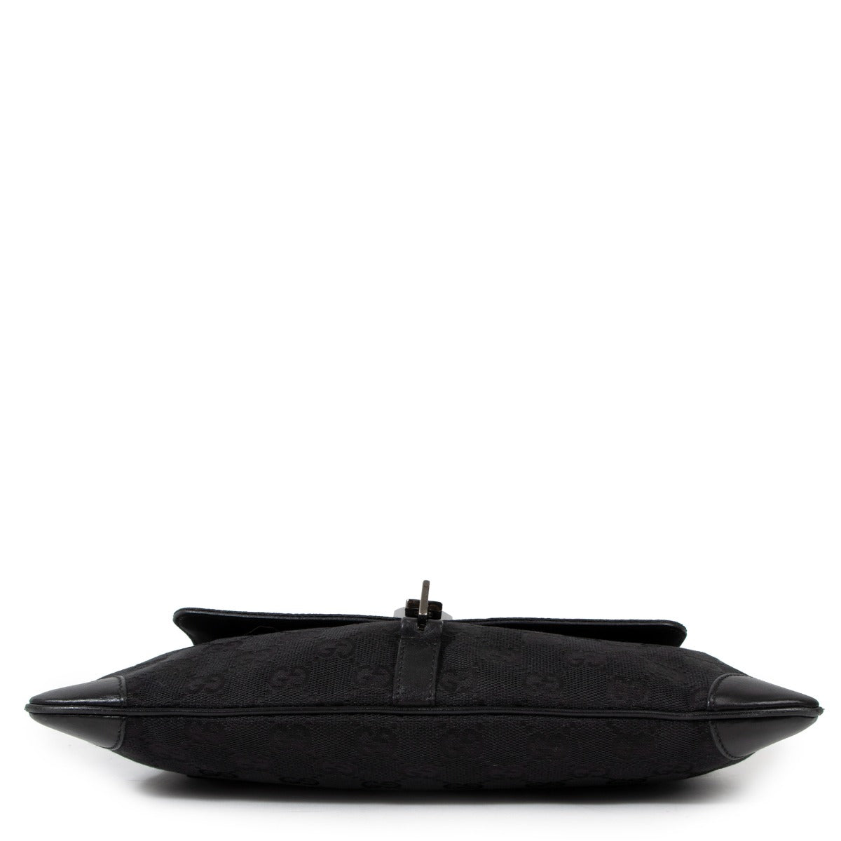 Sac bandoulière vintage Gucci by Tom Ford Abbey en toile GG noire
