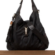 Gucci Black Leather Large New Jackie Hobo Bag