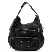 Gucci Black Leather Voyager Hobo Bag