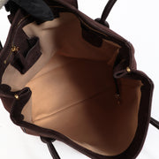 Delvaux Brown Nubuck Brillant Tote Shoulder Bag