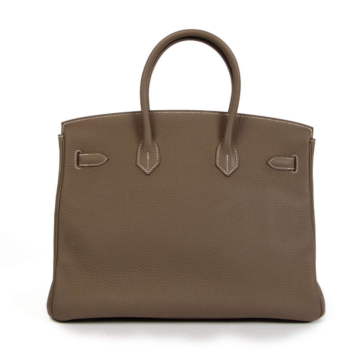 Shop safe online at labellov in Antwerp, Brussels and Knokke this 100% authentic second hand Hermès Birkin 35 Etoupe Togo PHW