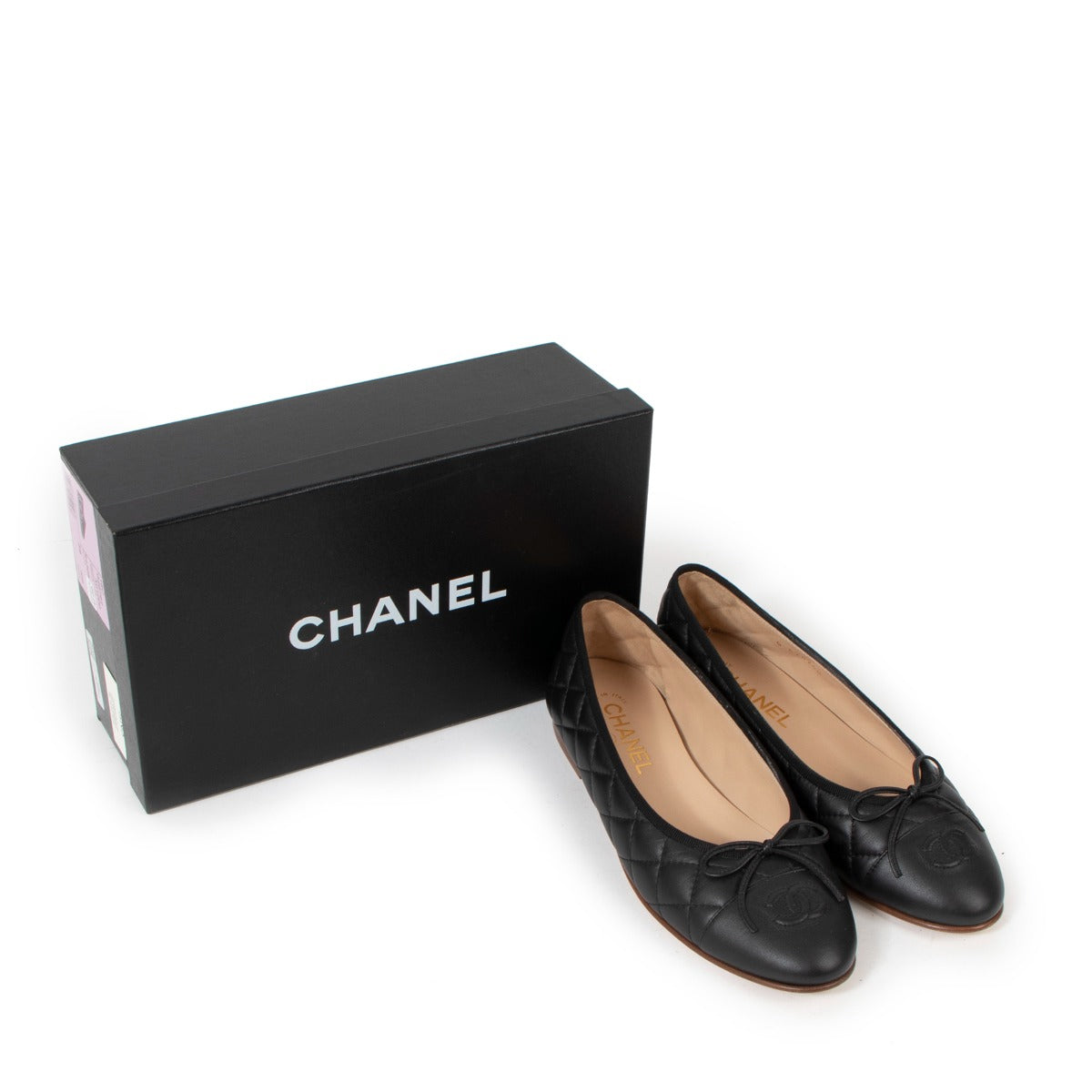 Chanel Black Quilted Lambskin Ballerinas