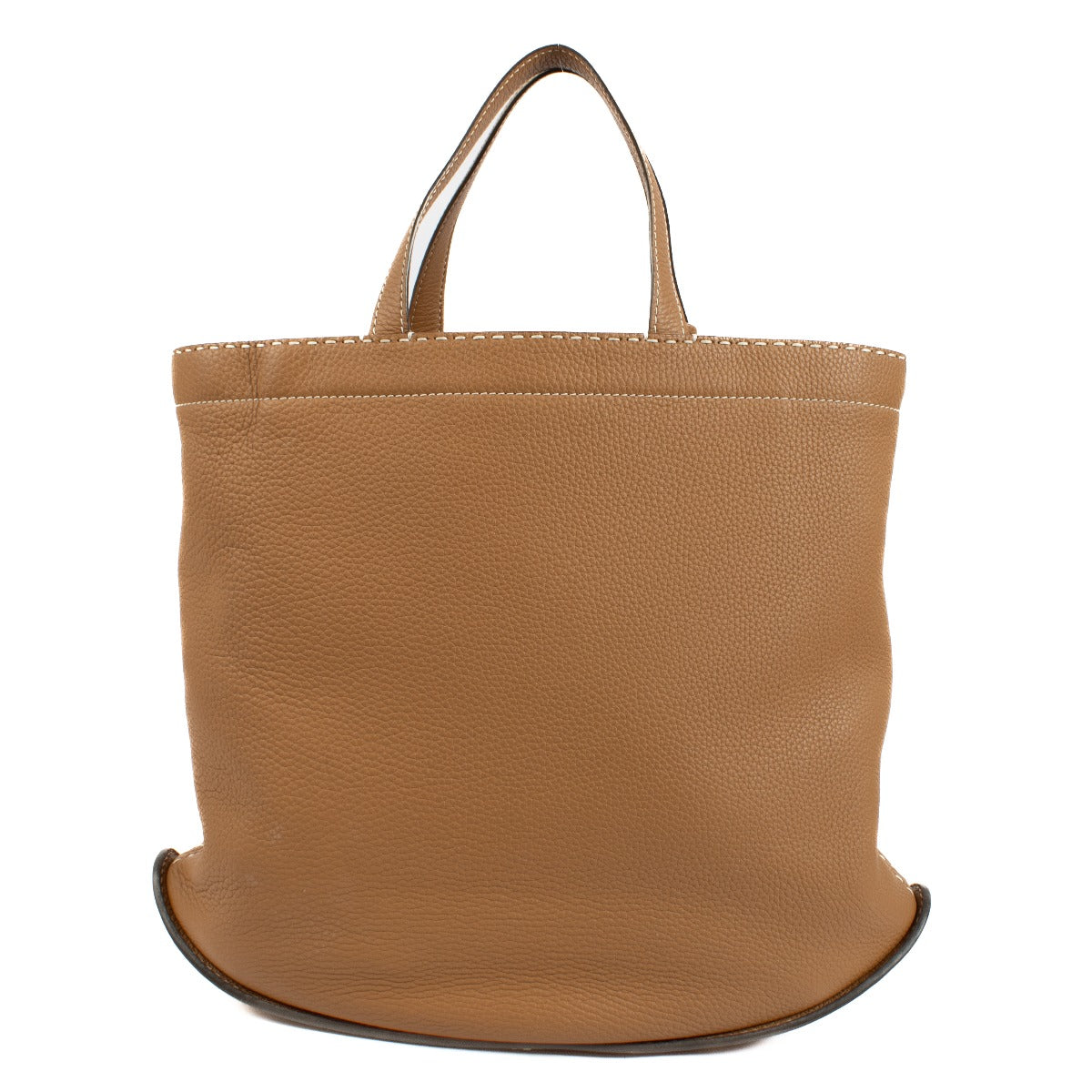 Delvaux Vegetal Taurillon Soft Pin Cabas Surpiqué Bag
