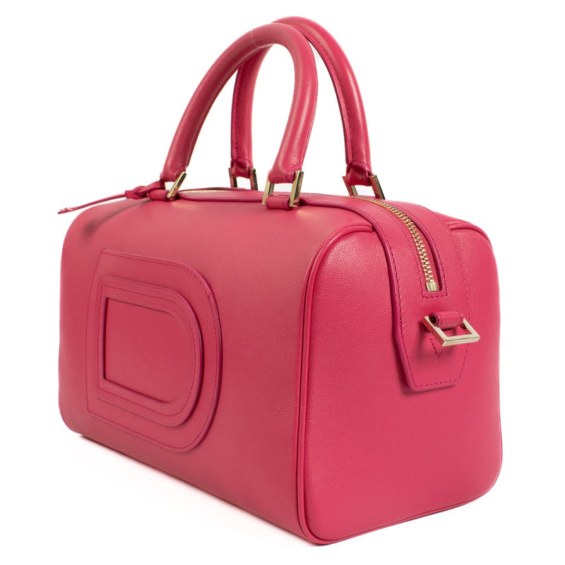 Discover the Delvaux Pink Louise Boston Top Handle Bag, a refined and structured luxury handbag crafted from premium leather. Perfect for timeless elegance and everyday sophistication. Shop now on Labellov.com.