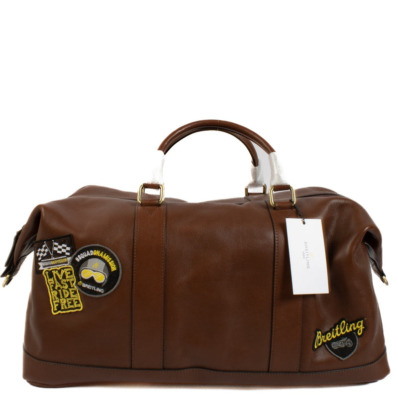 Authentic second hand Breitling Brown weekender bag Top Handle Bag on Labellov.com