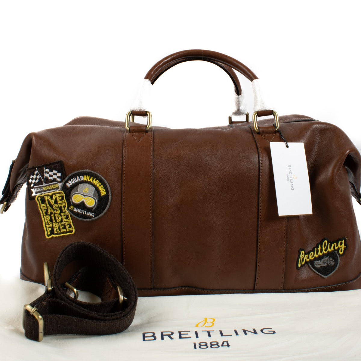 Authentic second hand Breitling Brown weekender bag Top Handle Bag on Labellov.com