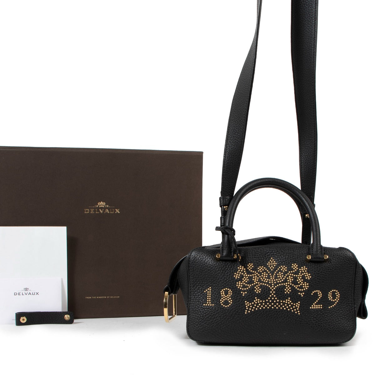Delvaux 2019 Cool Box Mini Studs Taurillon Soft
