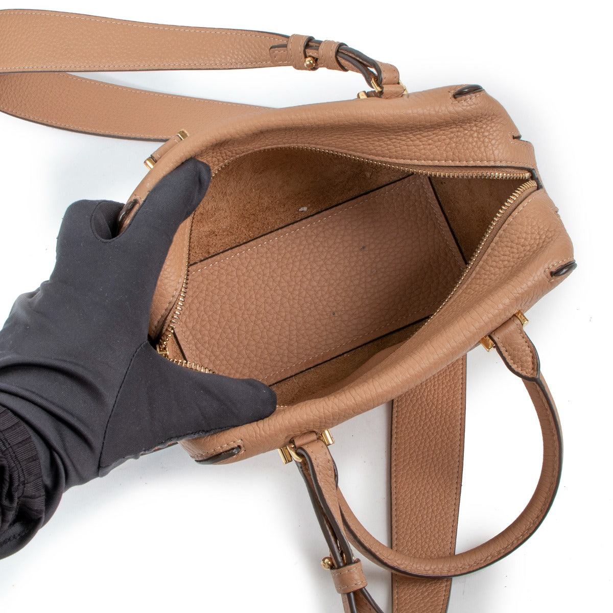 Delvaux Cool Box Mini Vison Taurillon Soft