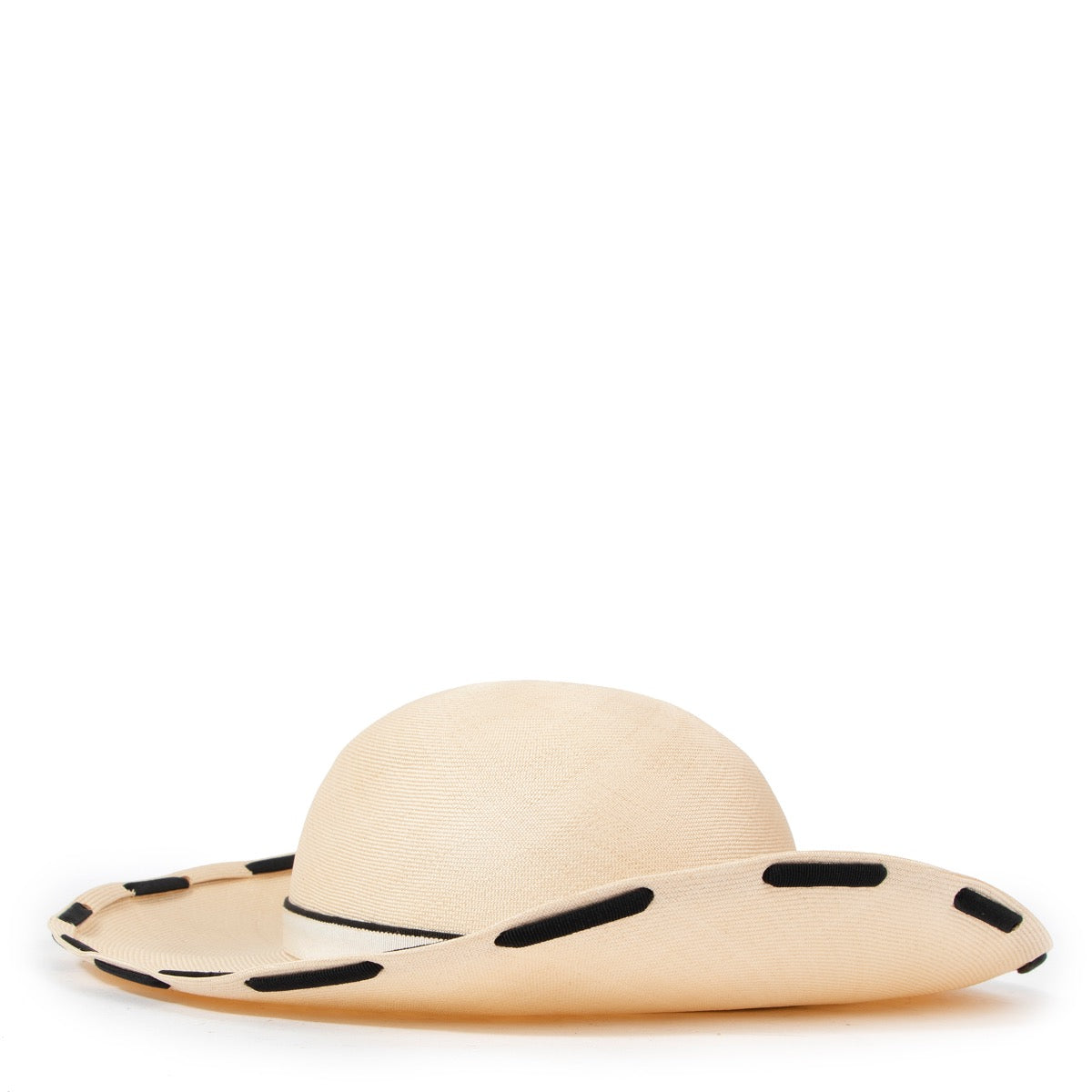 Buy an authentic second hand Chanel Vintage Beige Wicker Hat - Size 58 in very good condition at Labellov
