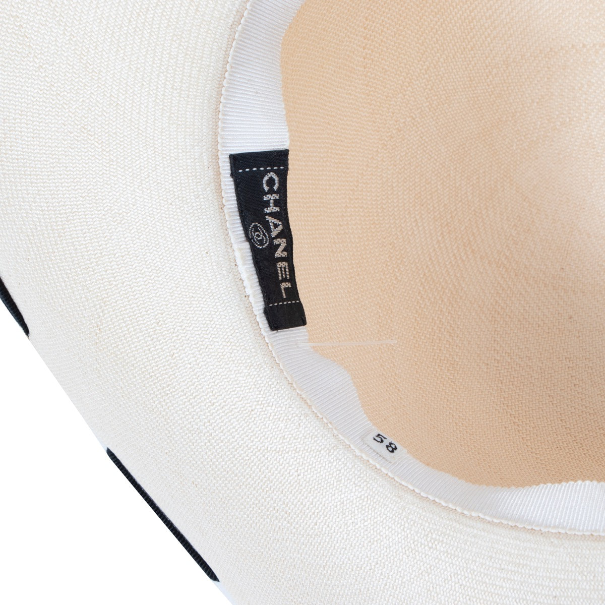 Buy an authentic second hand Chanel Vintage Beige Wicker Hat - Size 58 in very good condition at Labellov