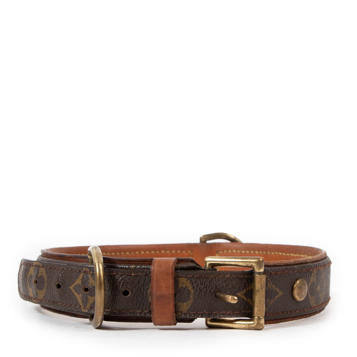 Louis Vuitton Monogram Canvas Baxter Dog Collar GM