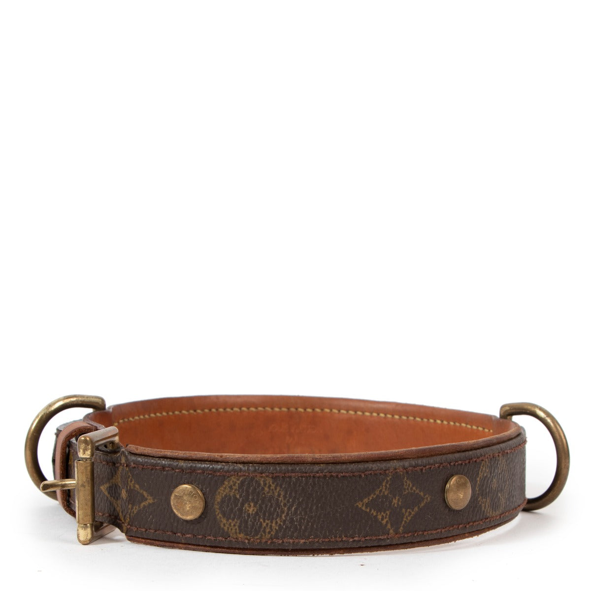 Louis Vuitton Monogram Canvas Baxter Dog Collar GM