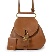 Delvaux Cognac Cerceau GM Shoulder Bag