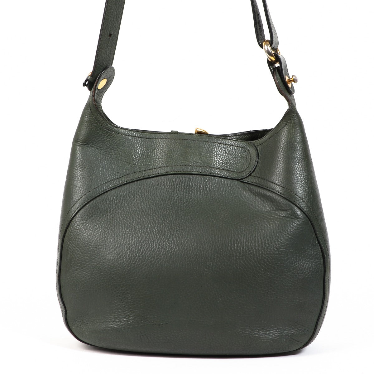 Delvaux Green Leather Souverain Bag