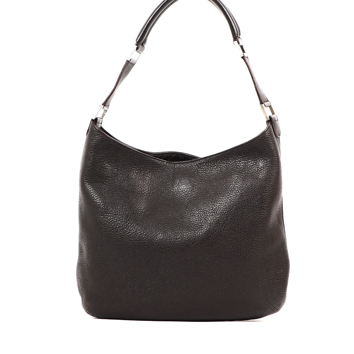 Sac bandoulière Delvaux Café Taurillon Crispé Louise PM