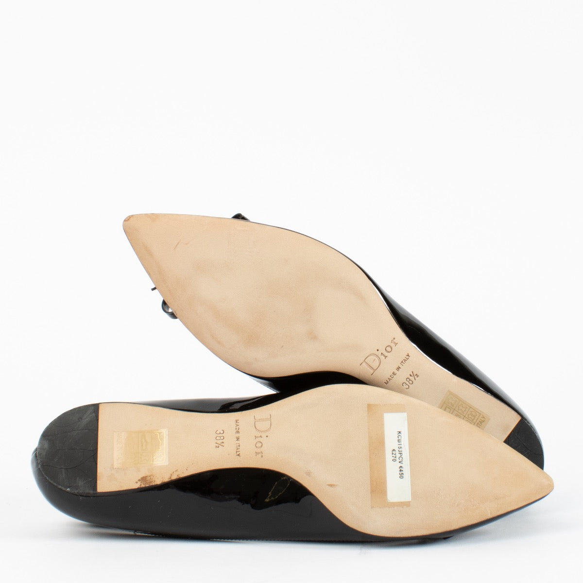 authentic preloved Christian Dior Black Flats on Labellov.com