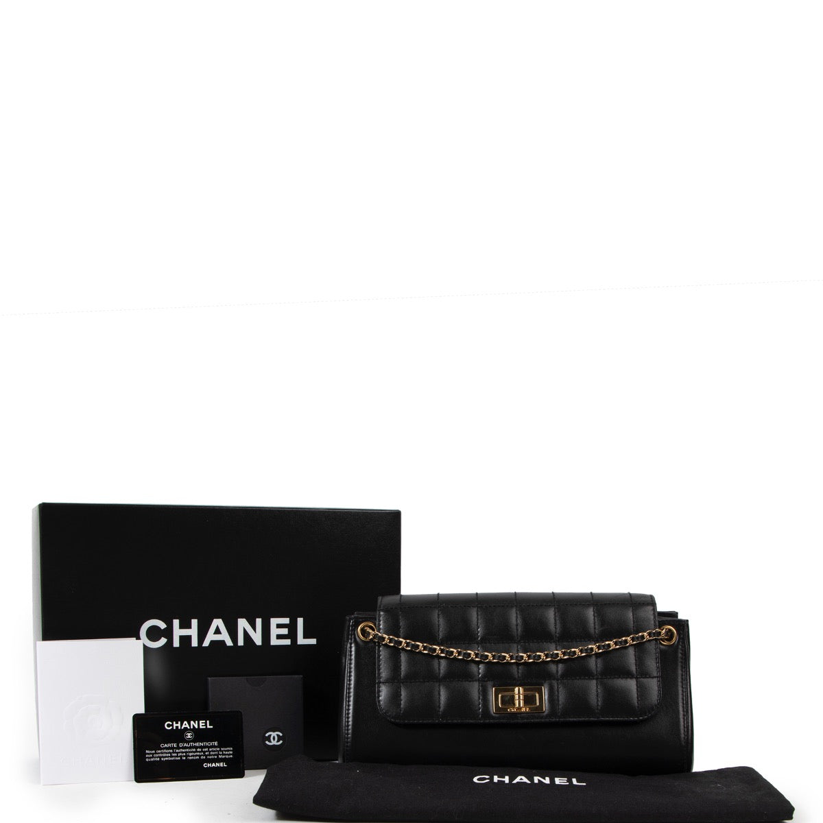 Buy an authentic second hand Chanel Black Leather Reissue Accordion Shoulder Bag in very good condition.