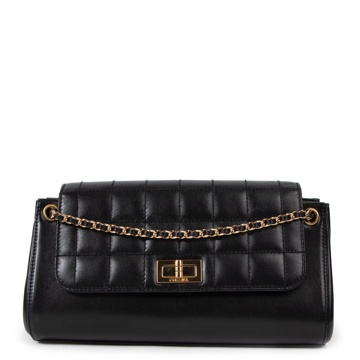 Buy an authentic second hand Chanel Black Leather Reissue Accordion Shoulder Bag in very good condition.