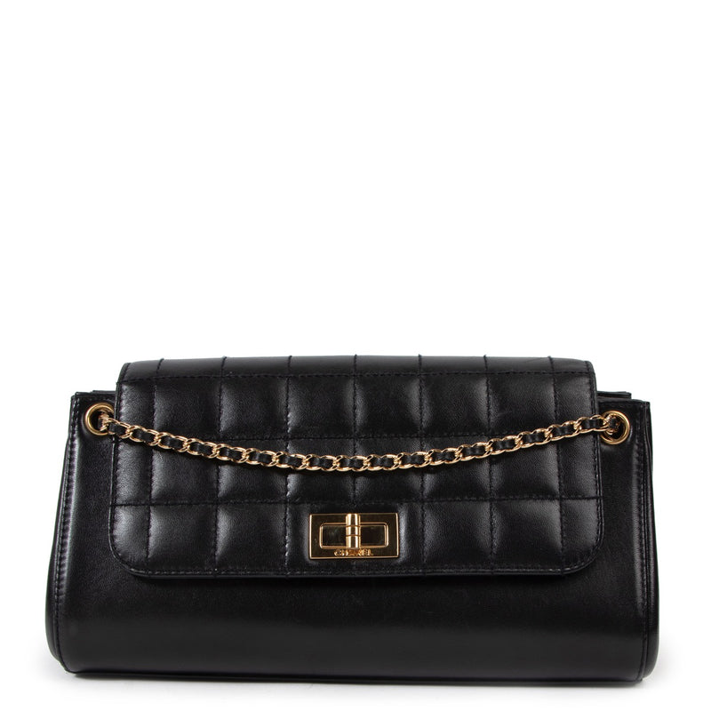 Buy an authentic second hand Chanel Black Leather Reissue Accordion Shoulder Bag in very good condition.