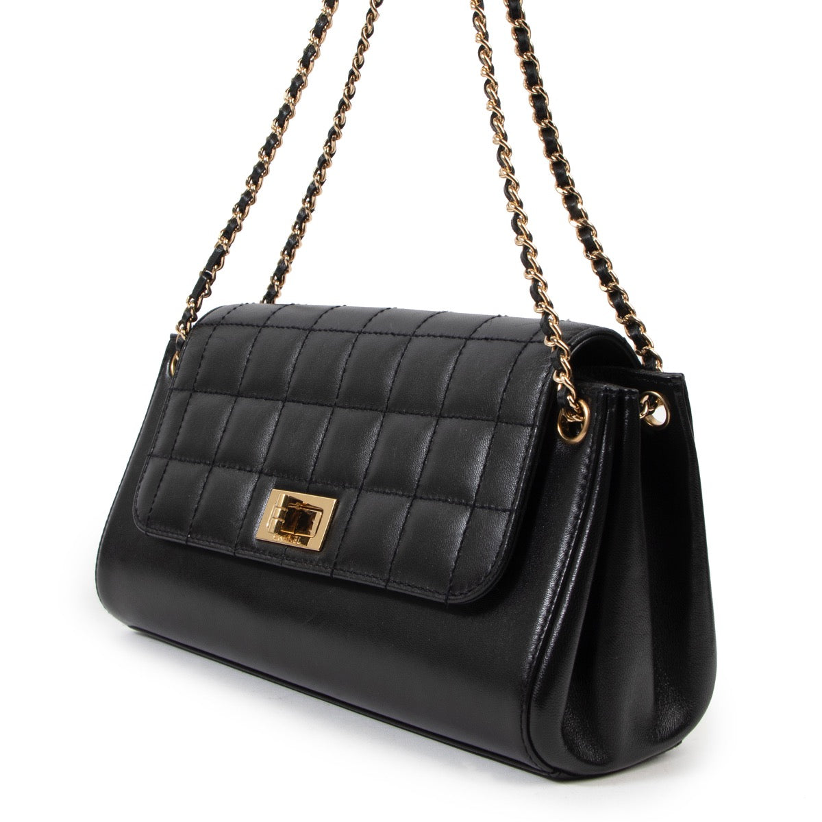 Buy an authentic second hand Chanel Black Leather Reissue Accordion Shoulder Bag in very good condition.