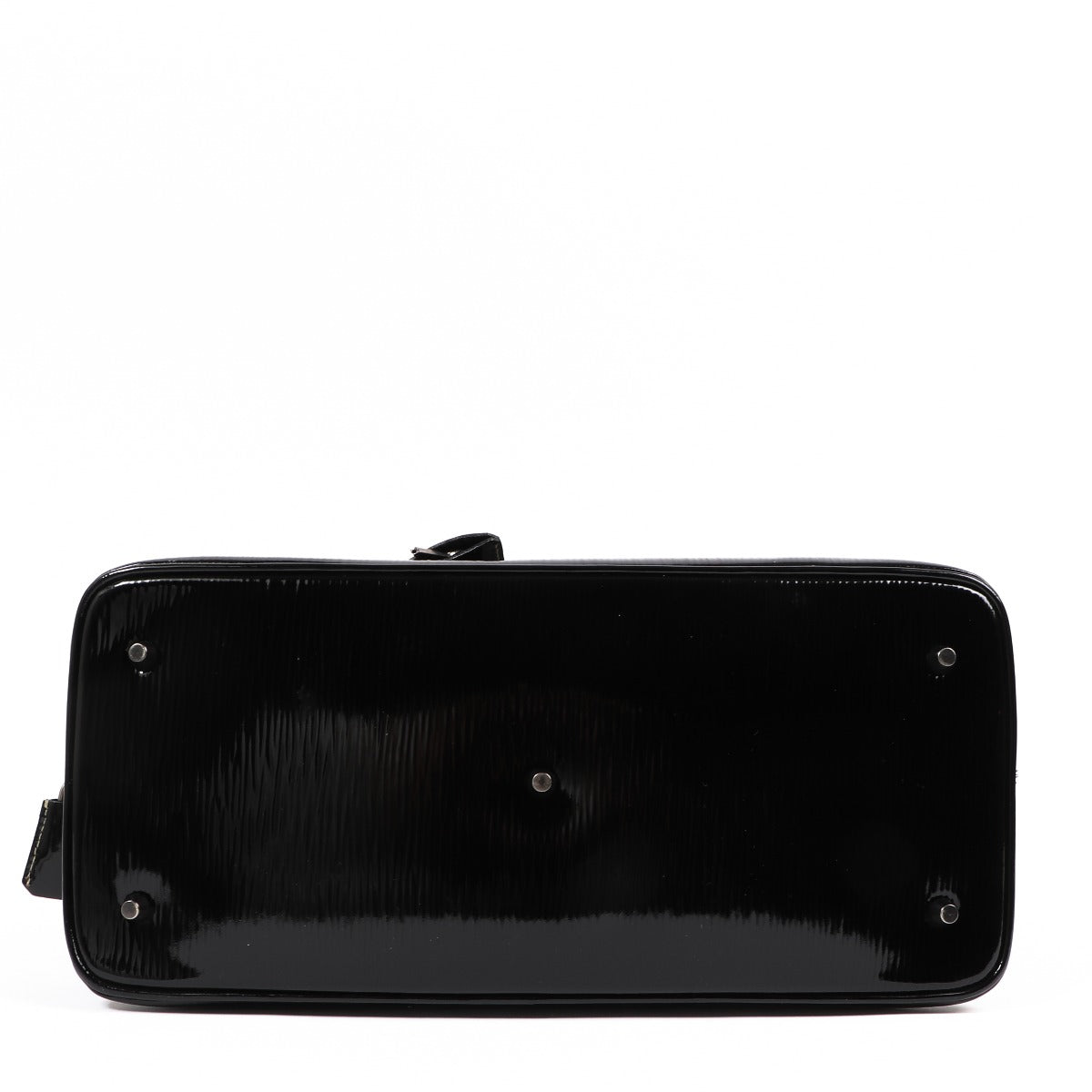 Buy an authentic second-hand Prada Black Patent Leather Spazzolato Logo Top Handle Bag in very good condition at Labellov in Antwerp.