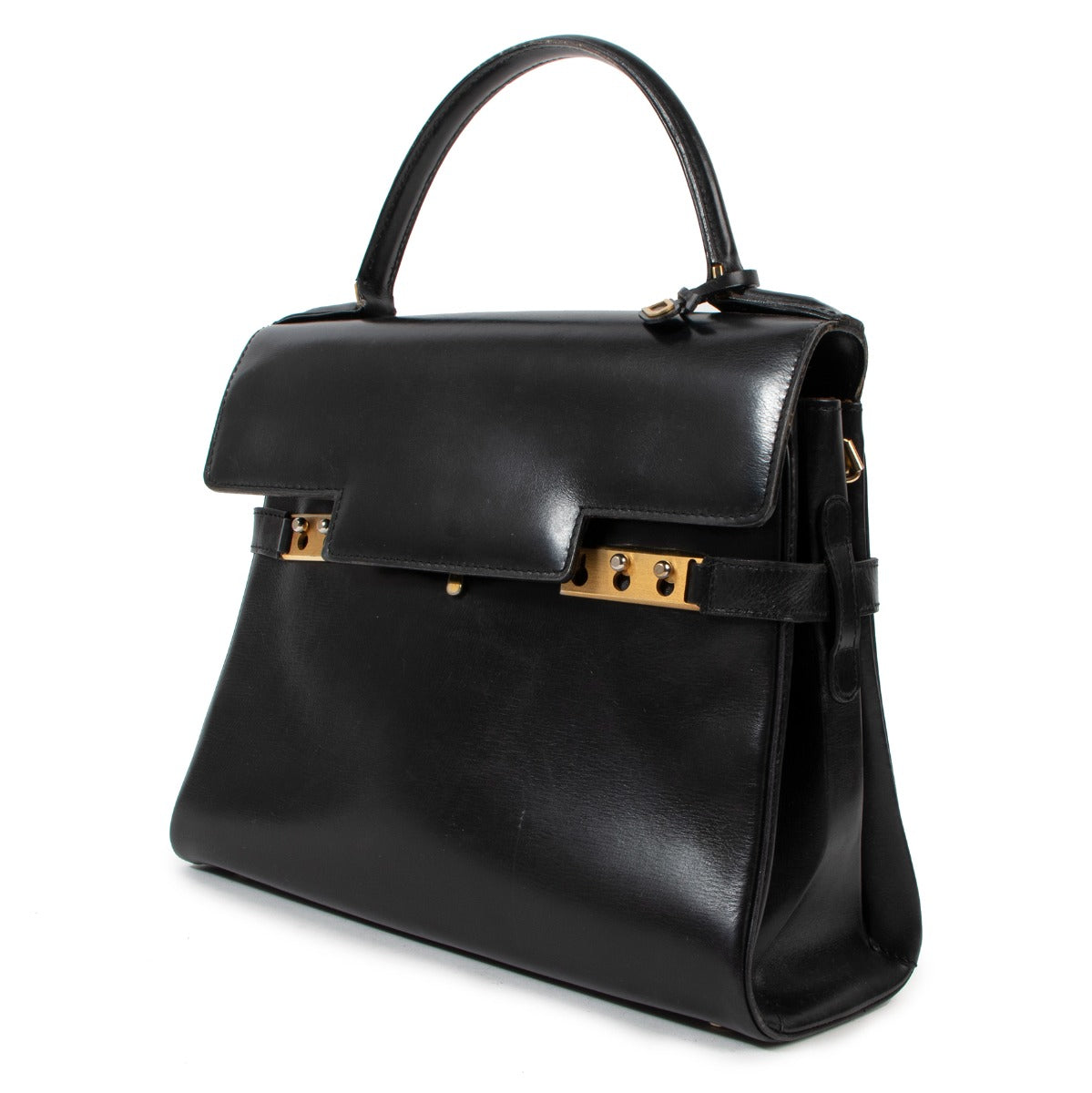 Delvaux Tempête PM Vintage Black Box Calf