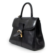 Delvaux Brillant MM Marine Blue Box Calf