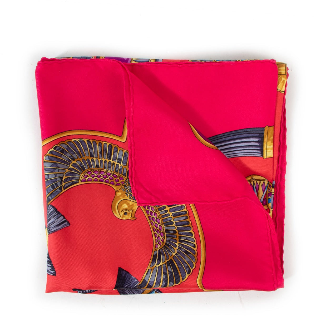 Hermès Pink Scarab Silk 90 Scarf