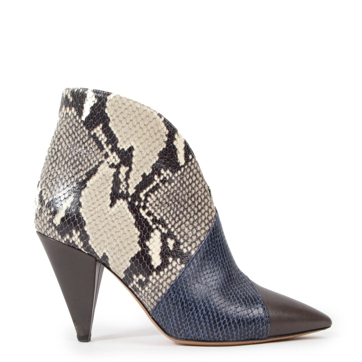 Isabel Marant Exotic Patchwork Ankle Boots