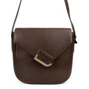 Buy a verified second-hand Delvaux Brown Leather Romeo Crossbody Bag in preloved condition at Labellov Antwerp.