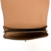 Shop safe online at Labellov in Antwerp this 100% authentic second hand Delvaux Beige Crossbody Le Mutin Végétal Crispy Calf