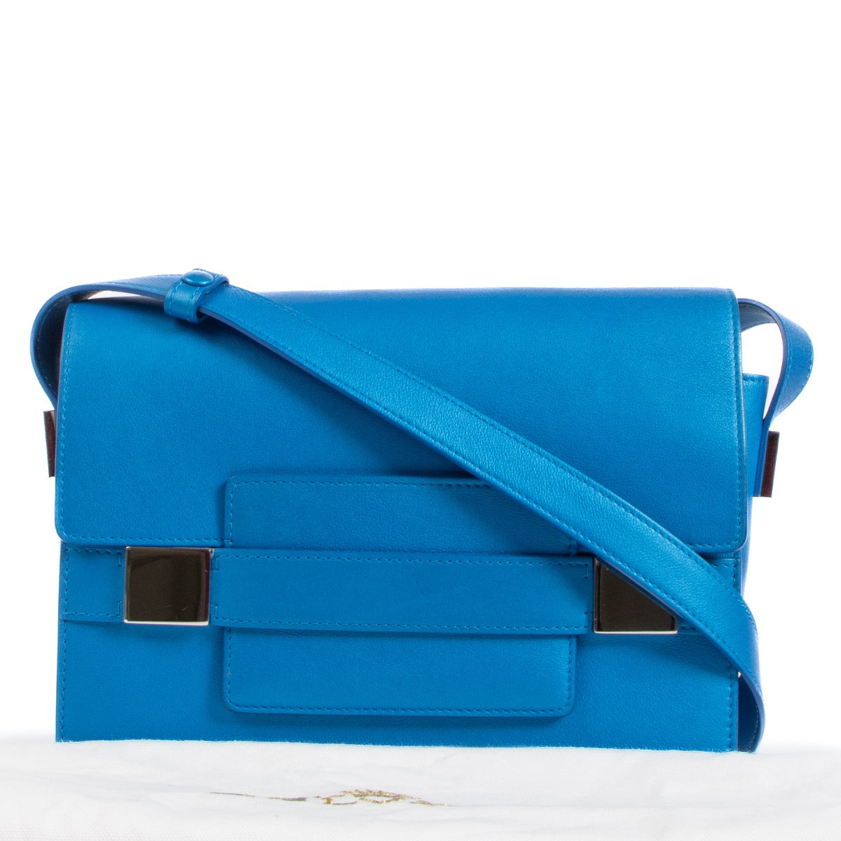 Buy an authentic second hand Delvaux Electric Blue Polo Madame Bag at Labellov
