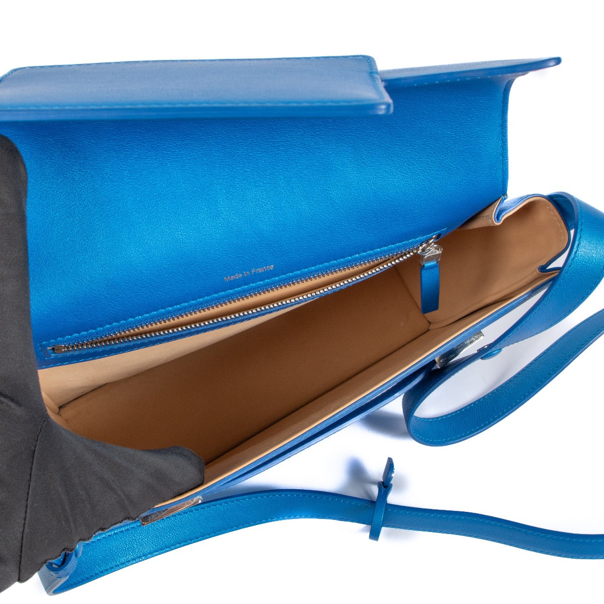 Buy an authentic second hand Delvaux Electric Blue Polo Madame Bag at Labellov