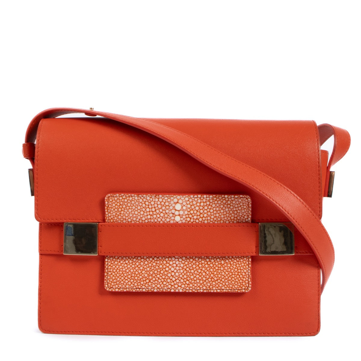 Buy an authentic second hand Delvaux Piment Polo & Galuchat Madame Shoulder Bag at Labellov