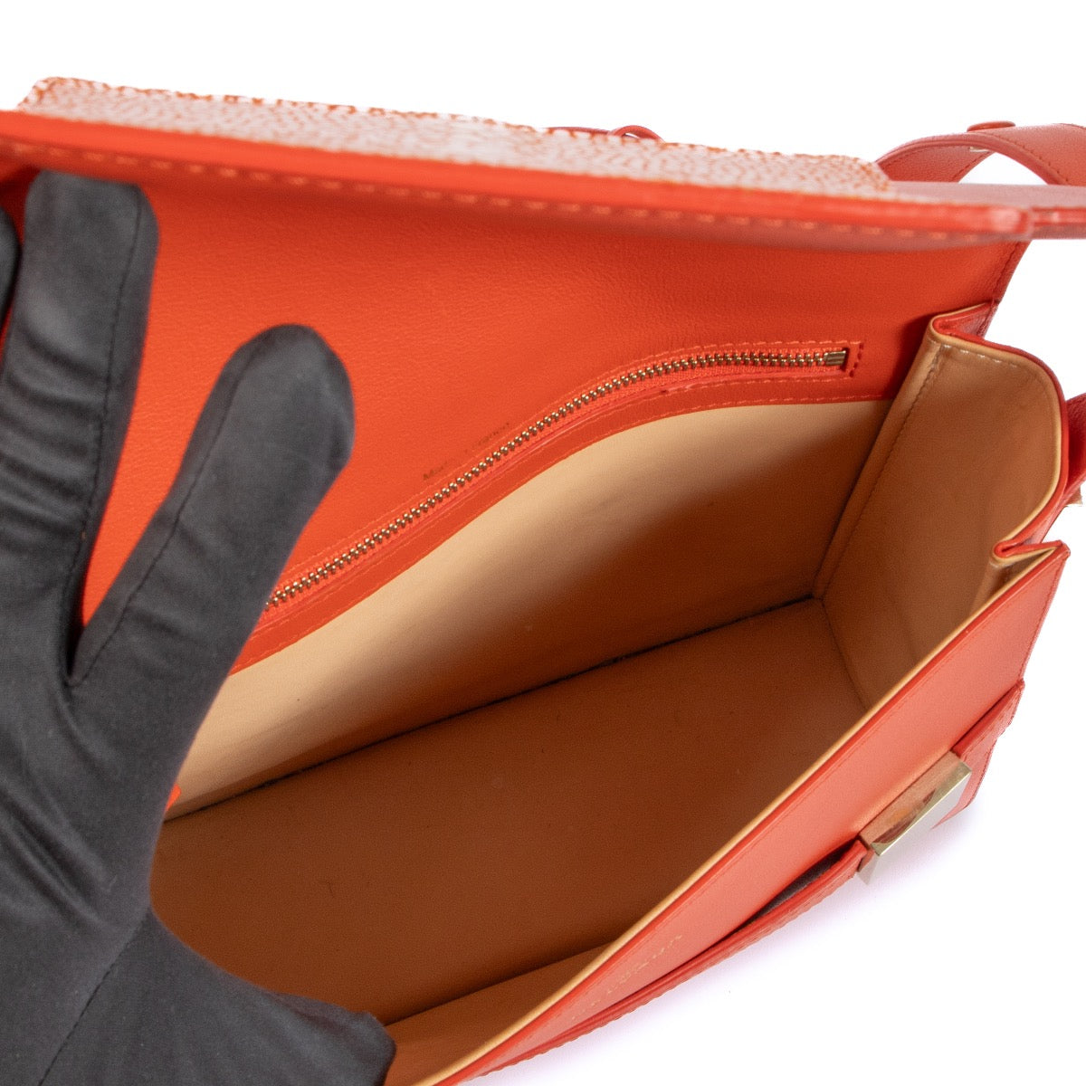 Buy an authentic second hand Delvaux Piment Polo & Galuchat Madame Shoulder Bag at Labellov