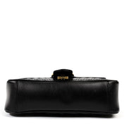 Shop safe online at Labellov in Antwerp this 100% authentic second hand Gucci Black Matelassé Small Marmont Shoulder Bag