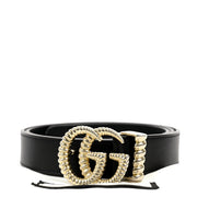 Shop safe online at Labellov in Antwerp this 100% authentic second hand Gucci Black Leather GG belt - size 80