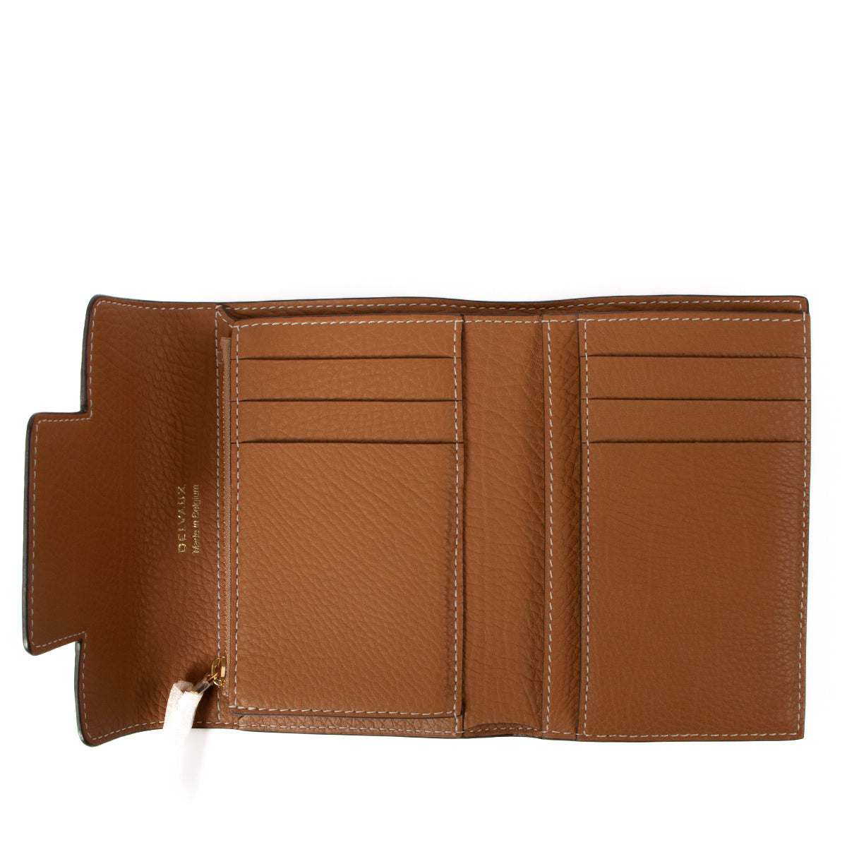 Delvaux Vegetal Crispy Calf Tempête Wallet