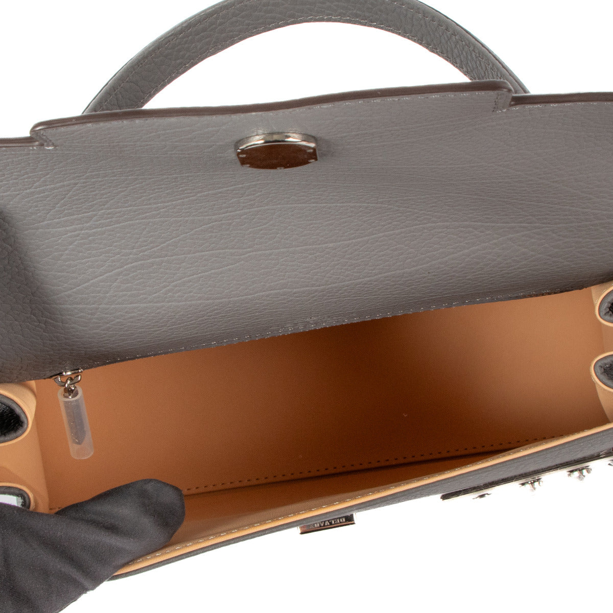 Delvaux Stone Crispy Calf Tempête MM