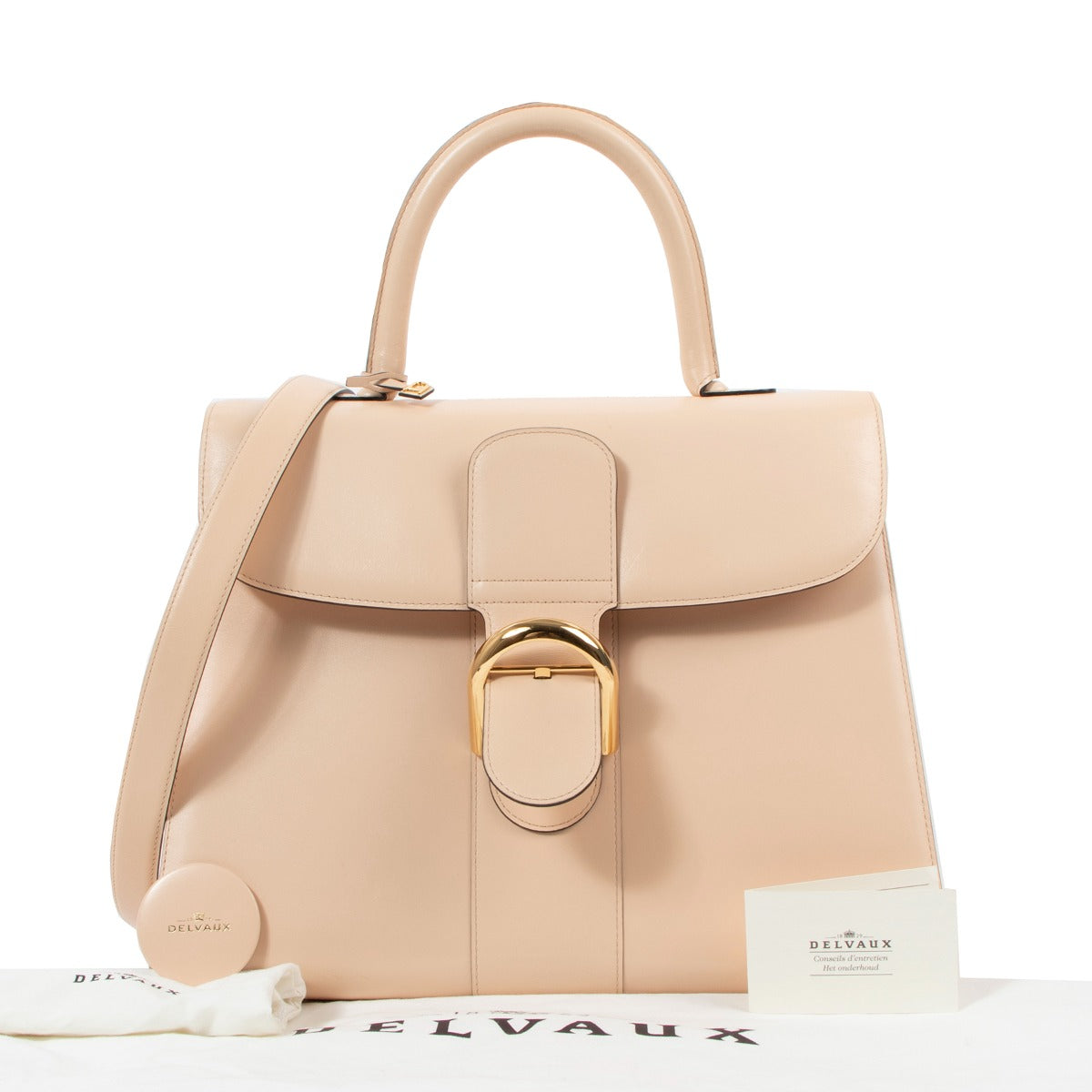 Delvaux Brillant GM Poudré Box Calf