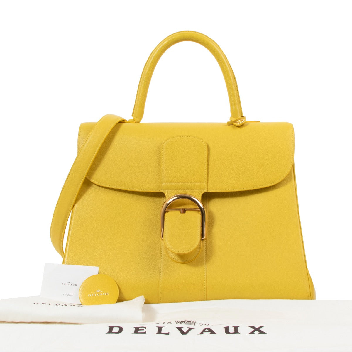 Delvaux Brillant GM Mimosa Calf Souple