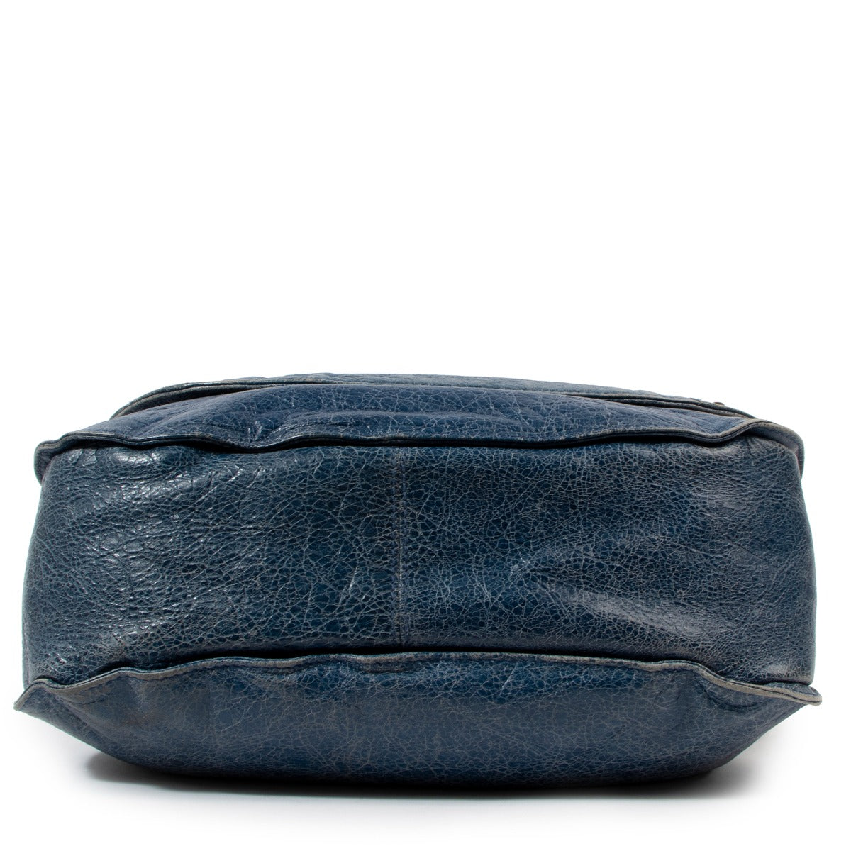 Sac bandoulière Balenciaga Folk en cuir d'agneau Lagon