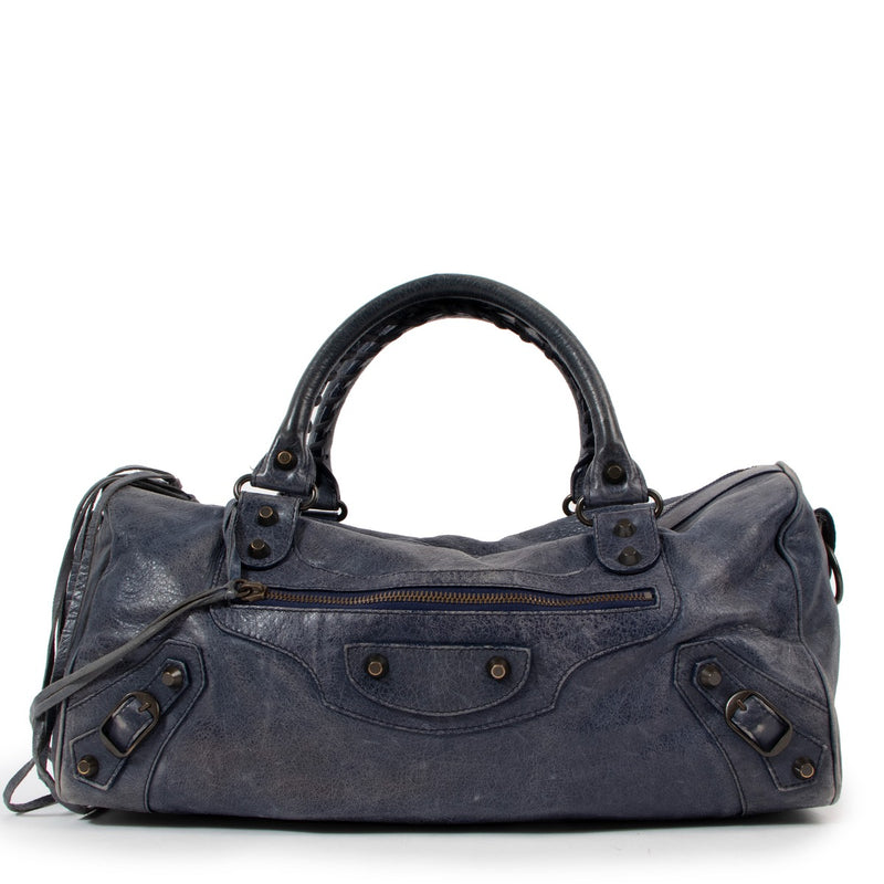 Balenciaga Jacinthe Lambskin Leather Classic Twiggy Top Handle Bag