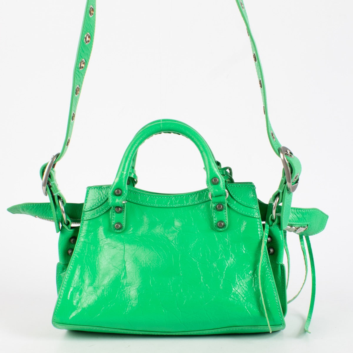 Authentic Preloved Balenciaga Green Neo Cagole XS Bag on Labellov.com